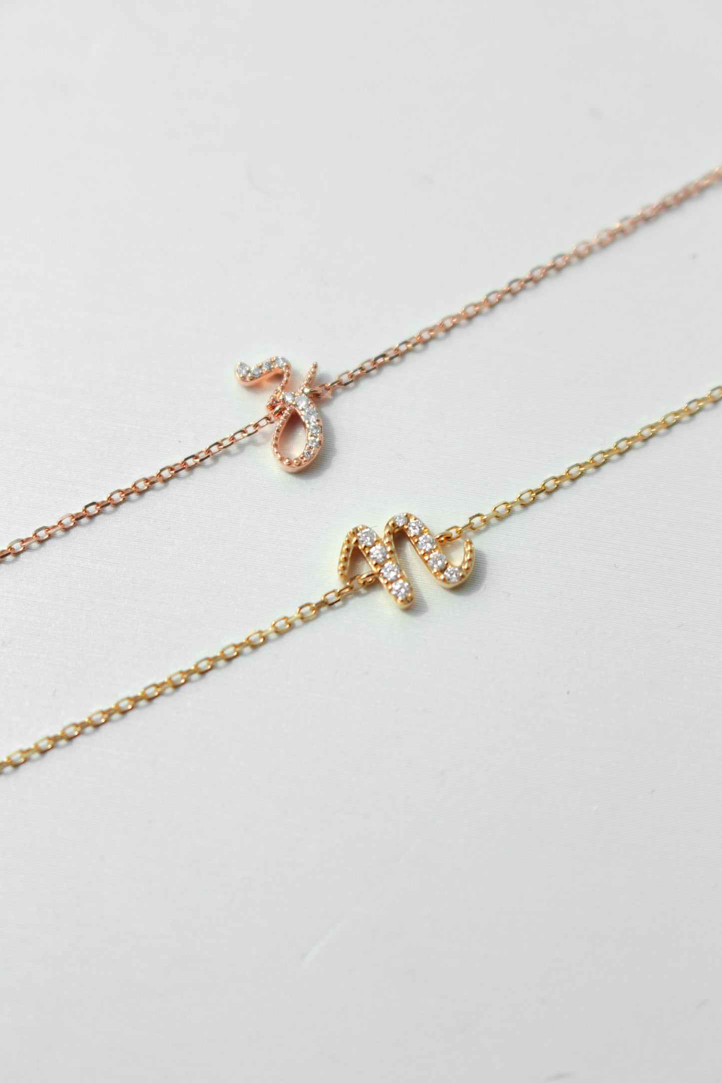 Avery Diamond Initial Bracelet