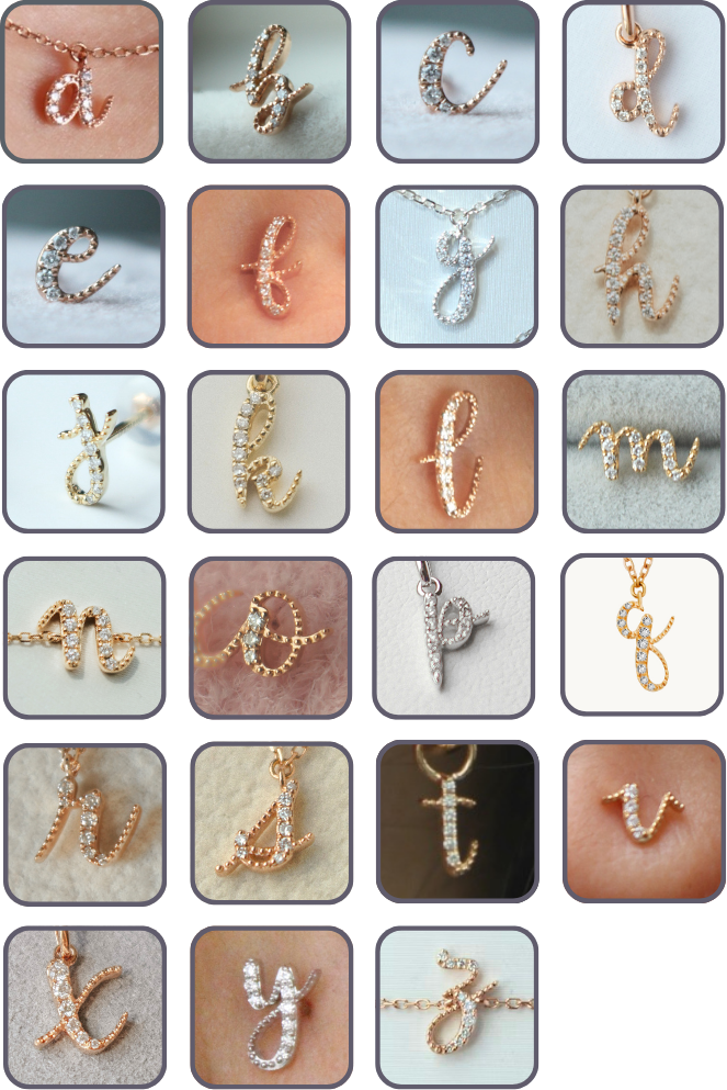 Avery Diamond Initial Chain Ring