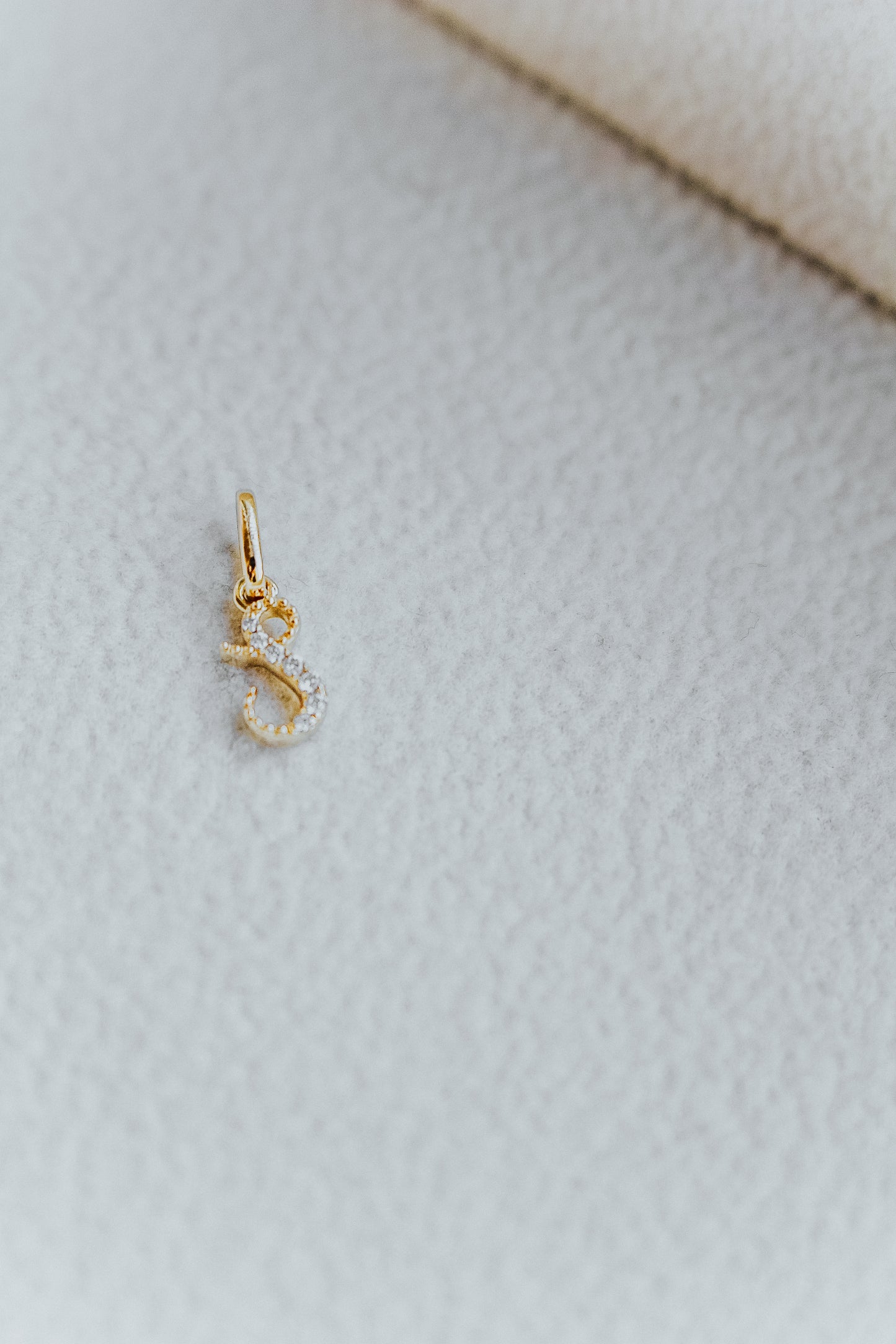 Audrey Diamond Initial Pendant (Small)