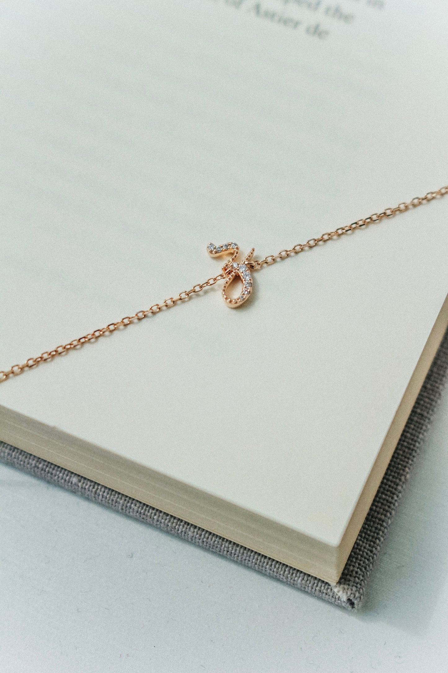 Avery Diamond Initial Bracelet