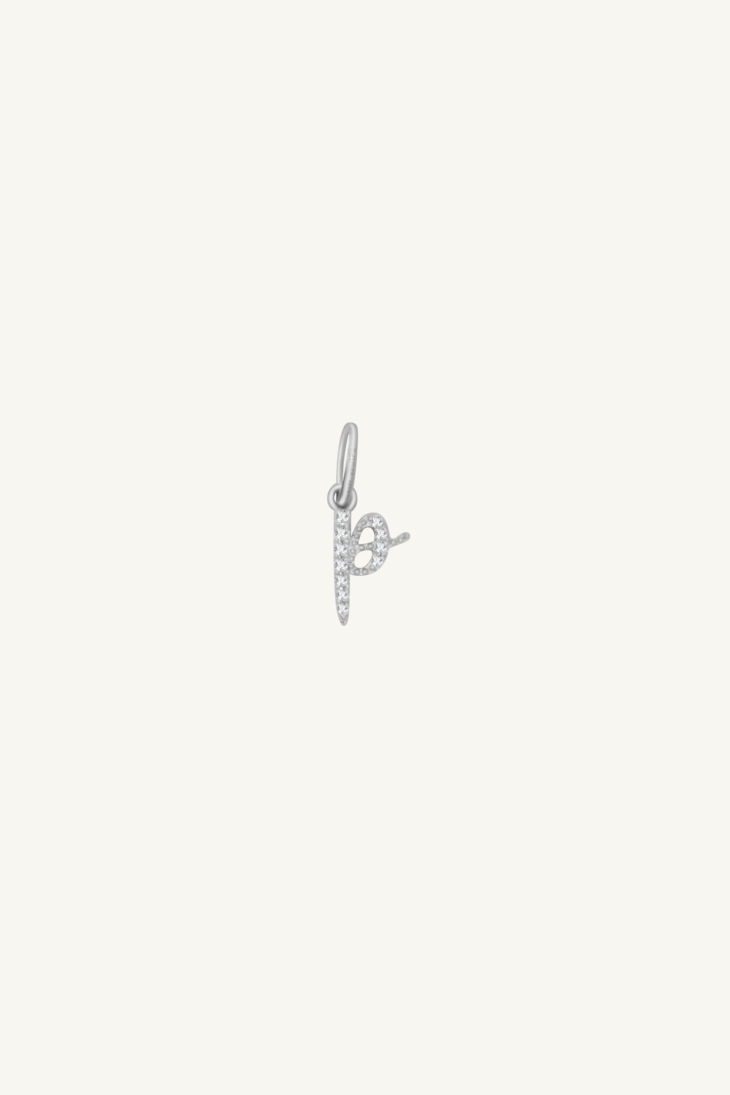 Avery Diamond Initial Pendant (Small)