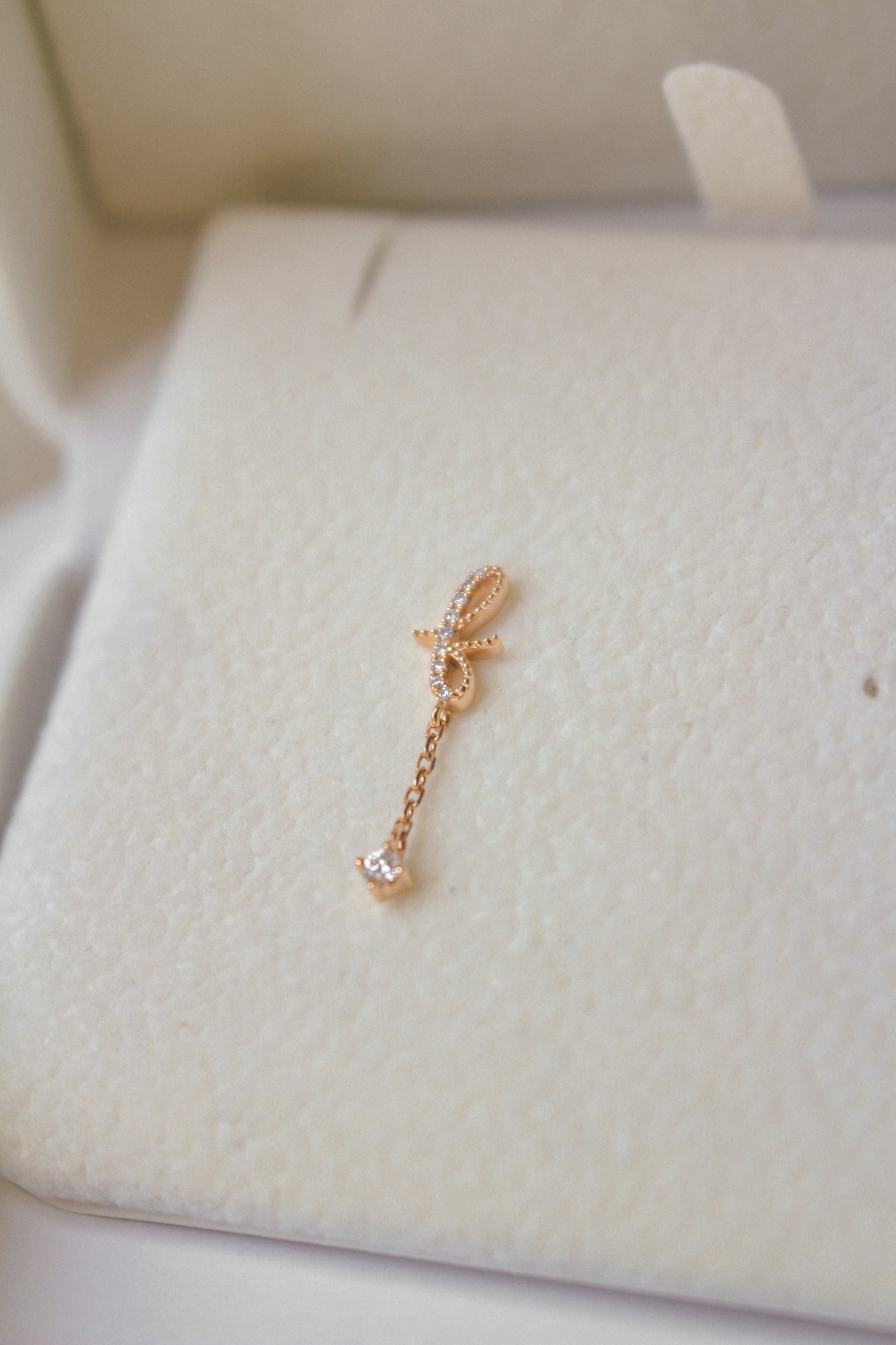 Avery Diamond Initial Drop Earring