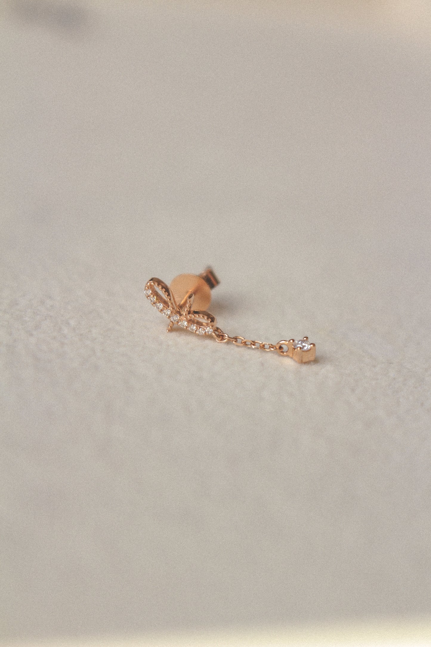 Avery Diamond Initial Drop Earring