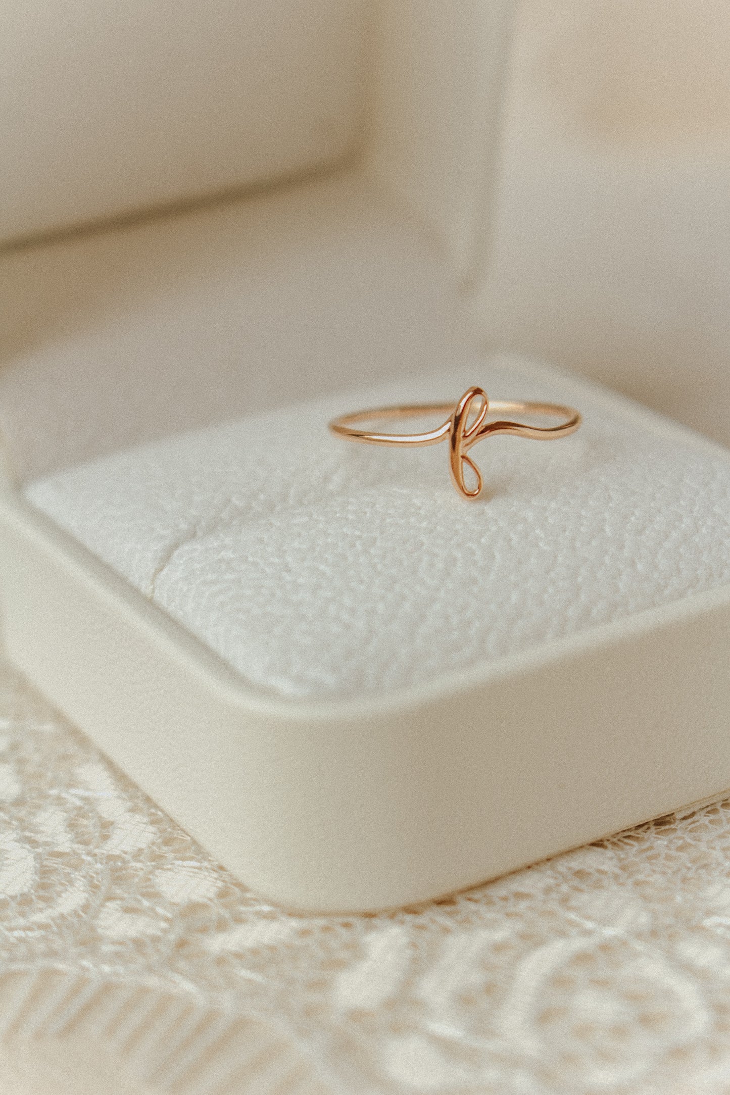 Avery Gold Initial Ring