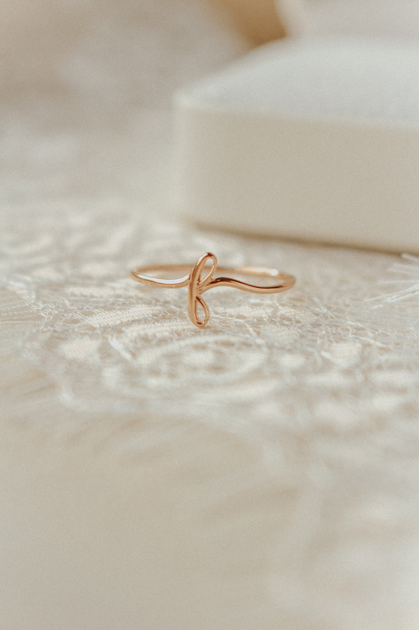 Avery Gold Initial Ring