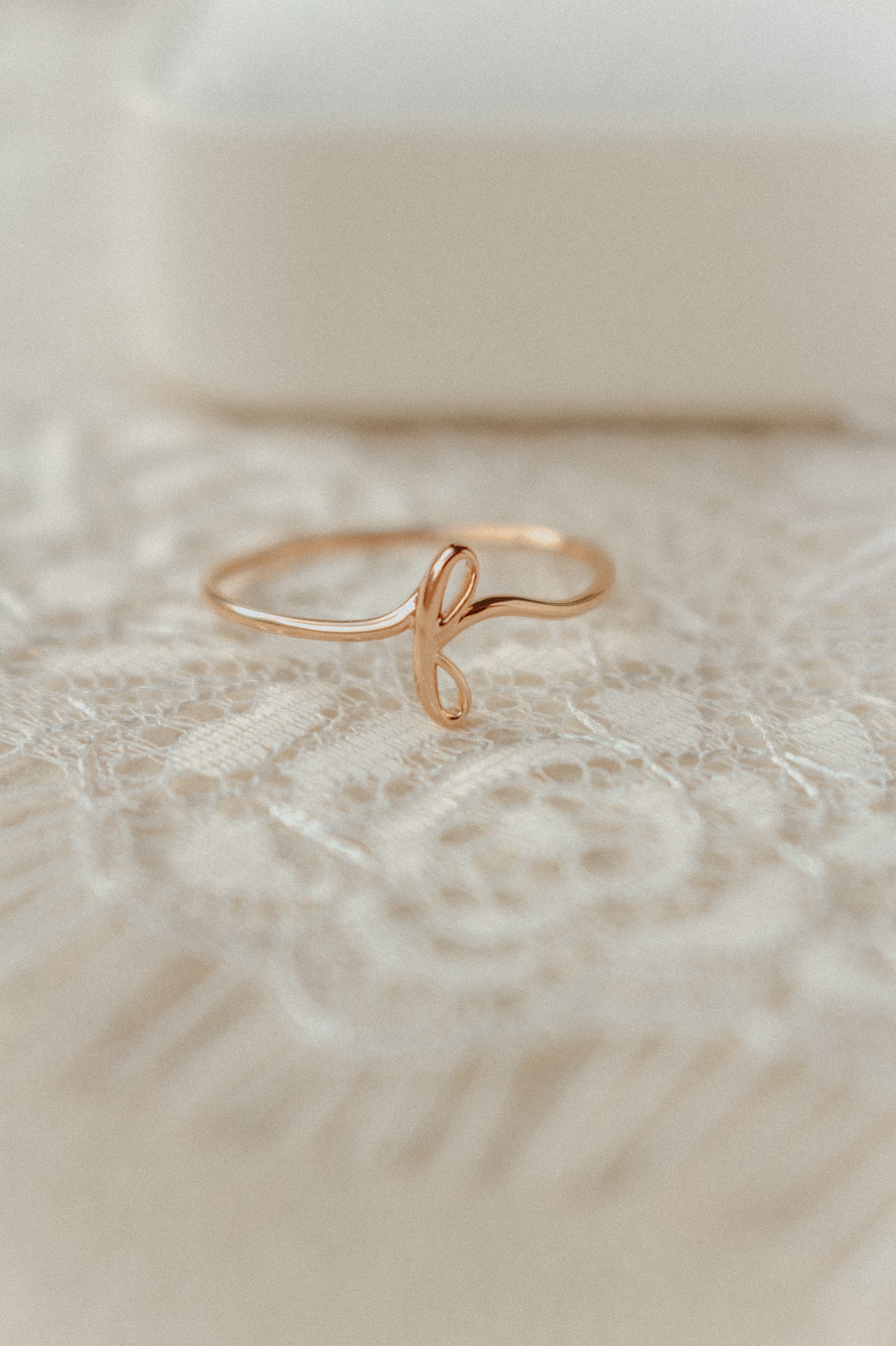 Avery Gold Initial Ring