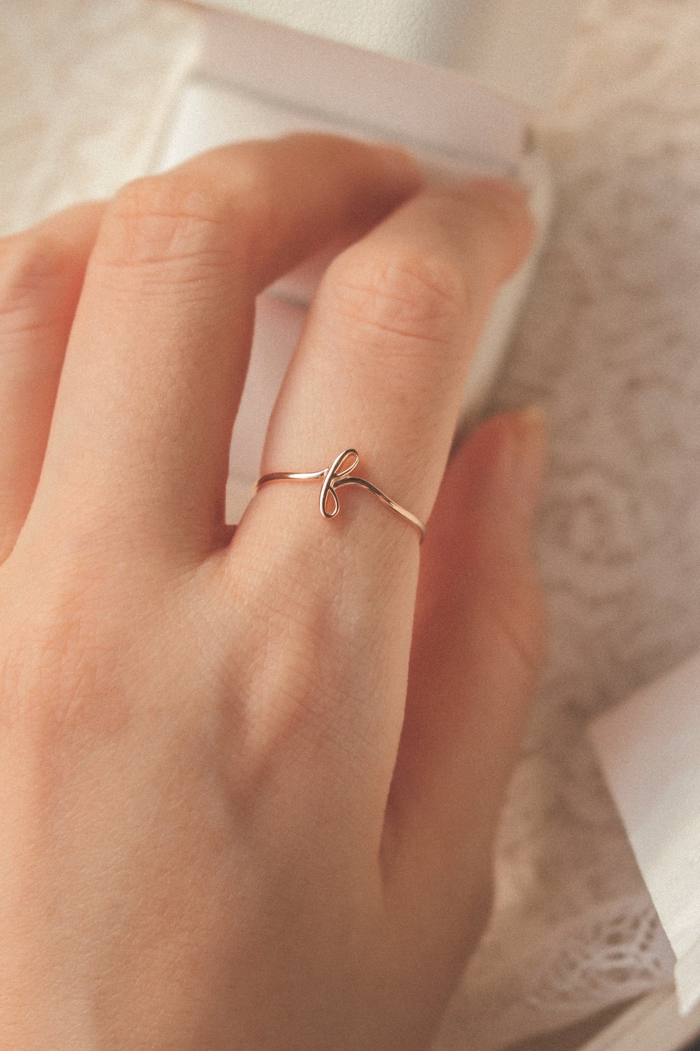 Avery Gold Initial Ring
