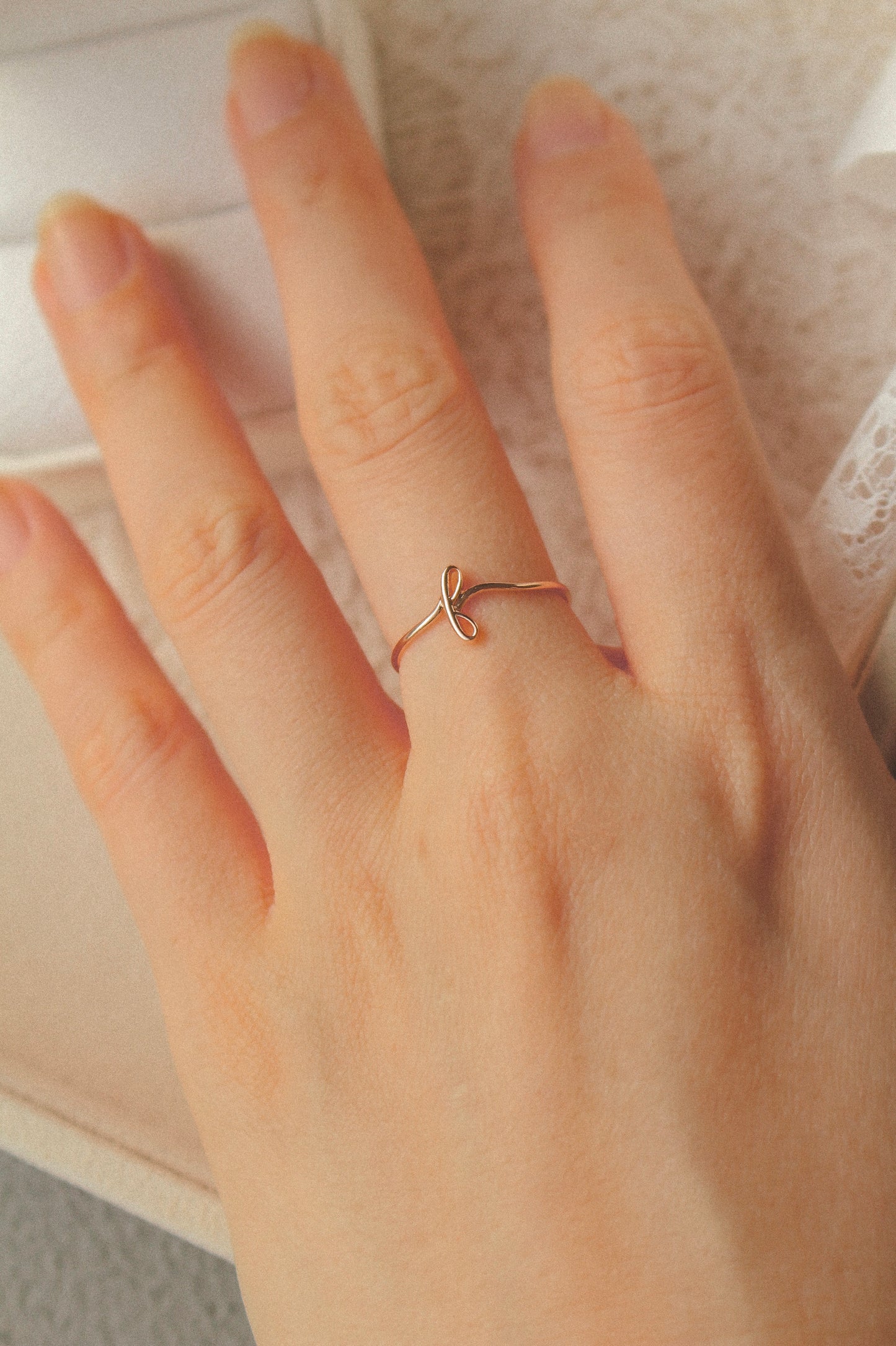 Avery Gold Initial Ring