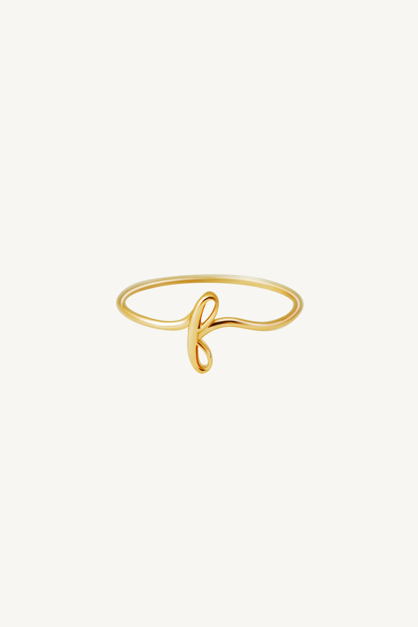 Avery Gold Initial Ring