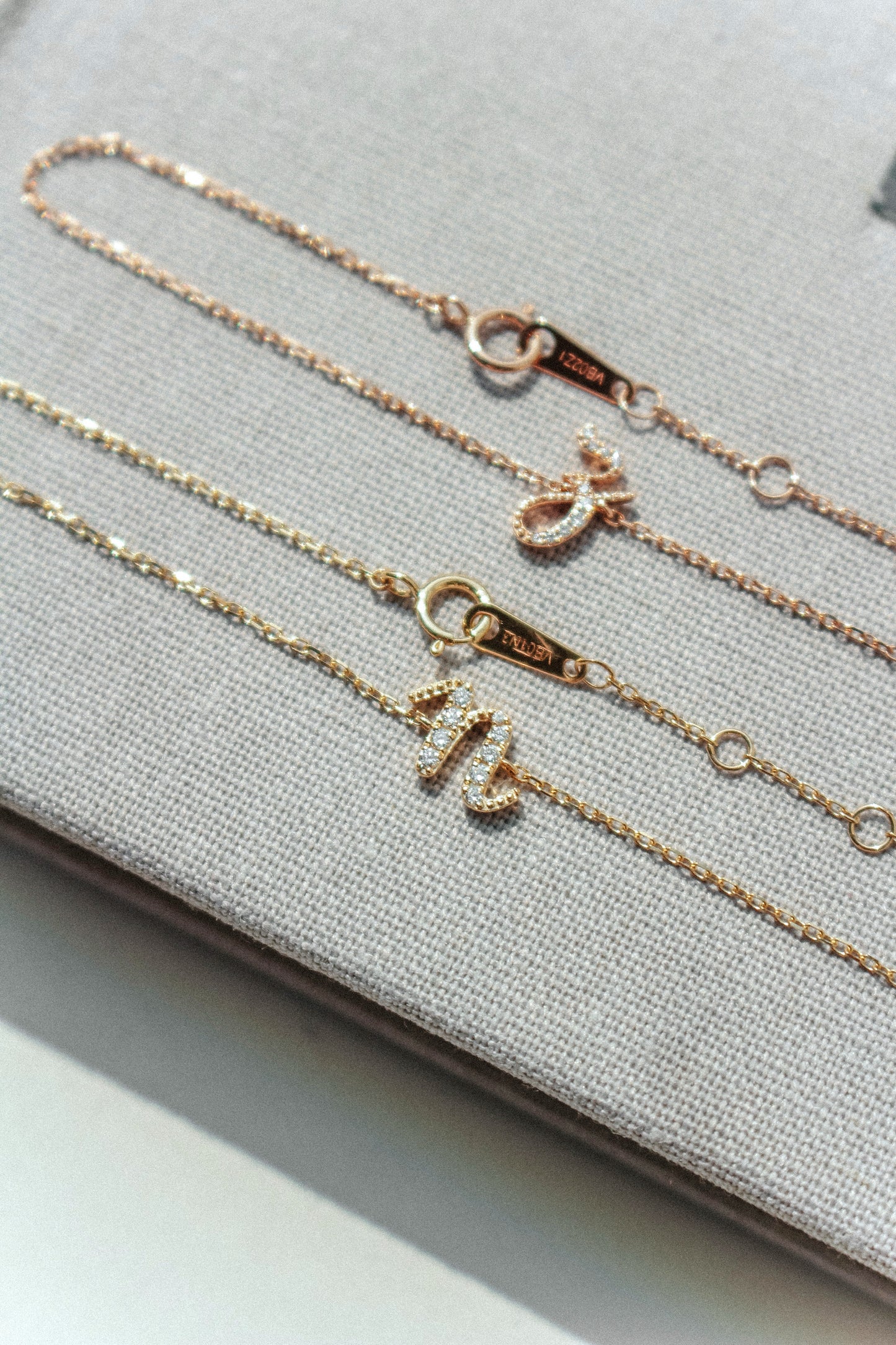 Avery Diamond Initial Bracelet