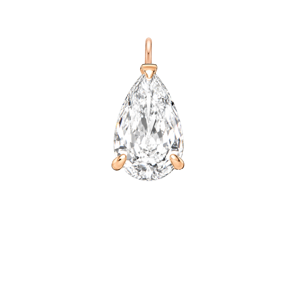 Étui Charms Necklace - The Tear Drop Diamond Charm