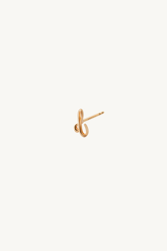 Avery Gold Initial Earring