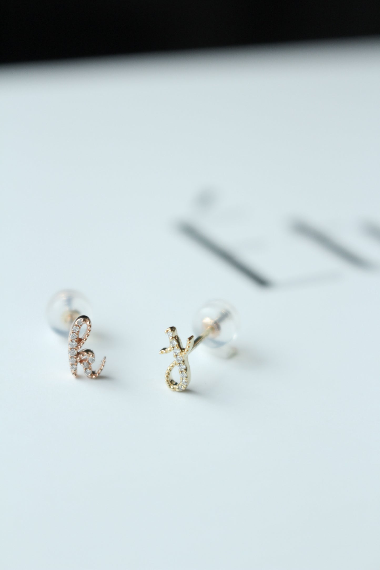 Avery Diamond Initial Earring