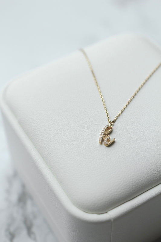 Avery Diamond Initial Necklace