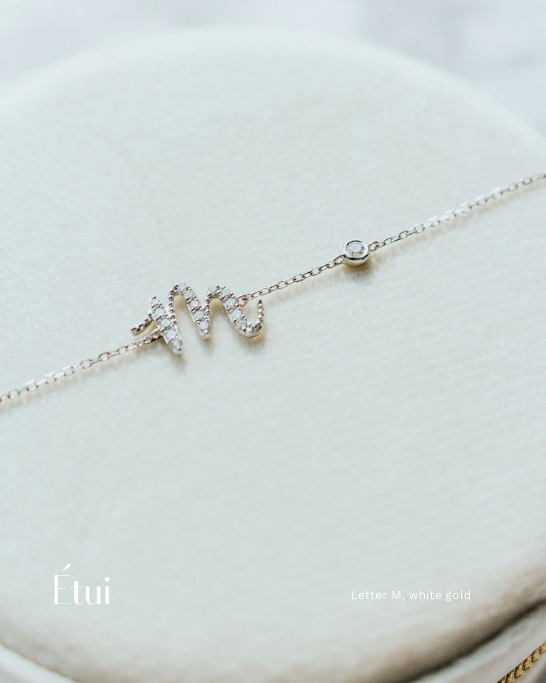 Audrey Diamond Initial Bracelet