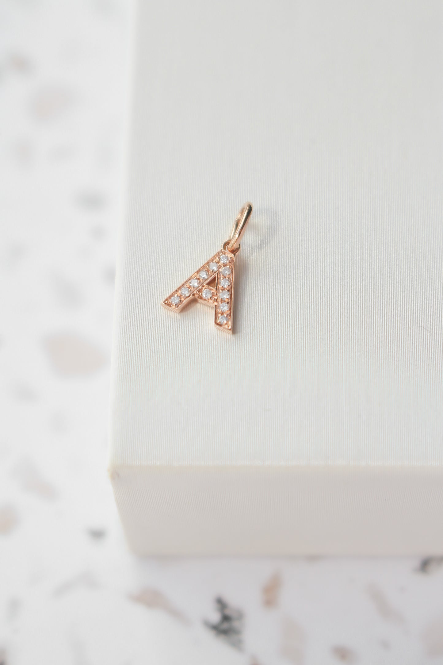 Diamond Block Letter Pendant