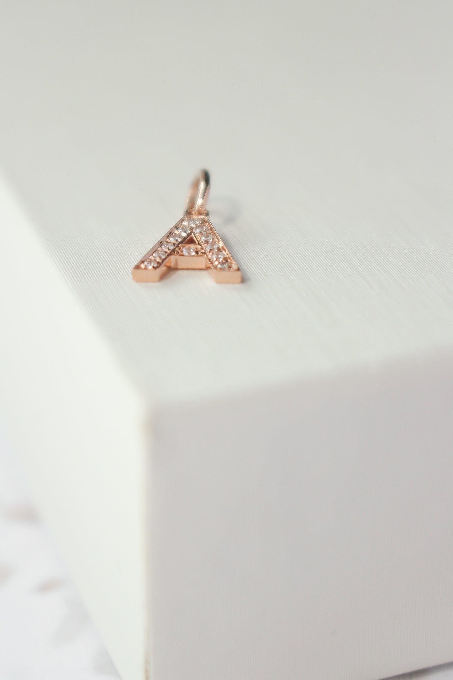 Diamond Block Letter Pendant