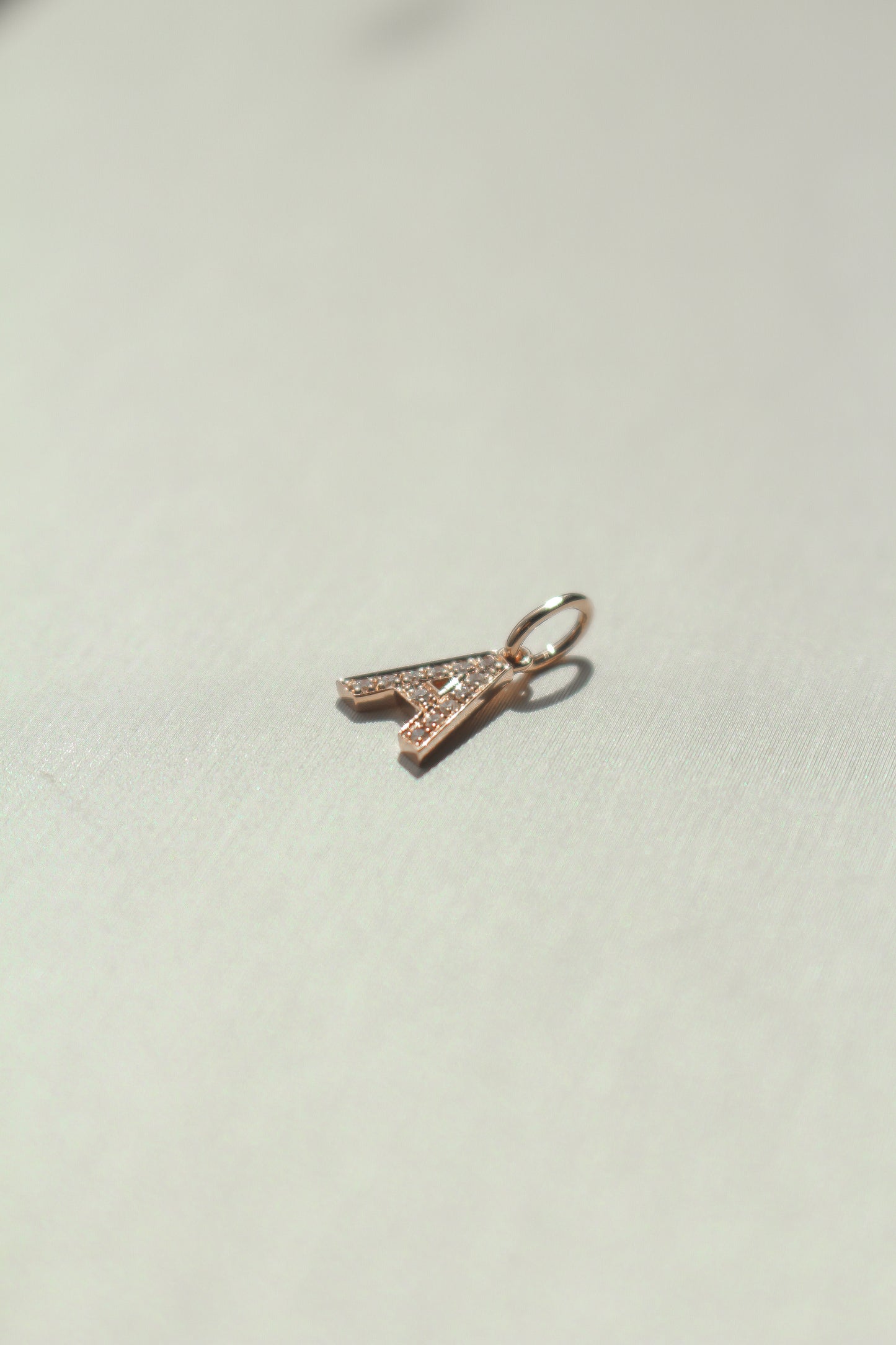 Diamond Block Letter Pendant