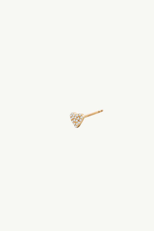 The Diamond Heart Stud