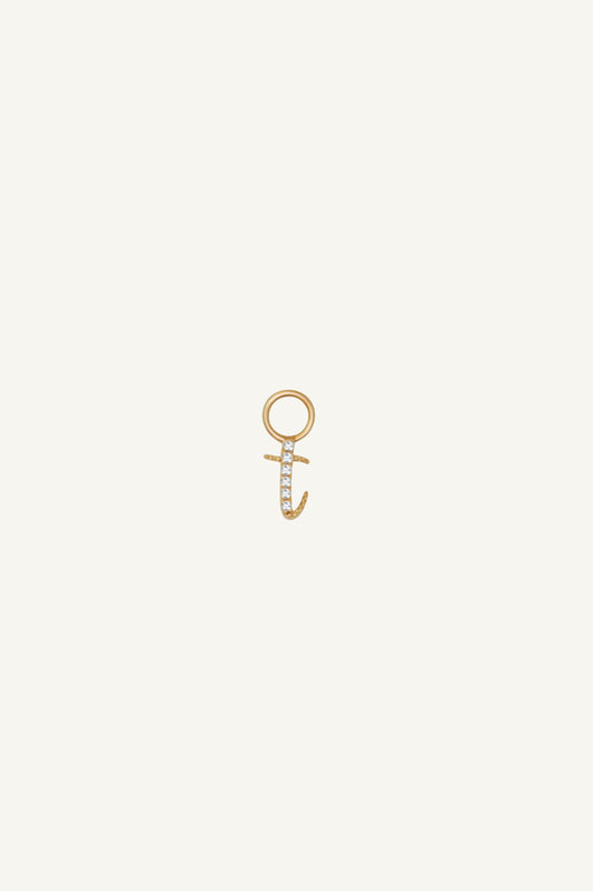 Étui Charm Huggie - The Avery Diamond Initial Charm