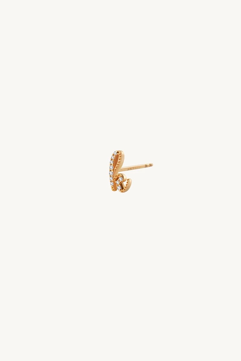 Avery Diamond Initial Earring