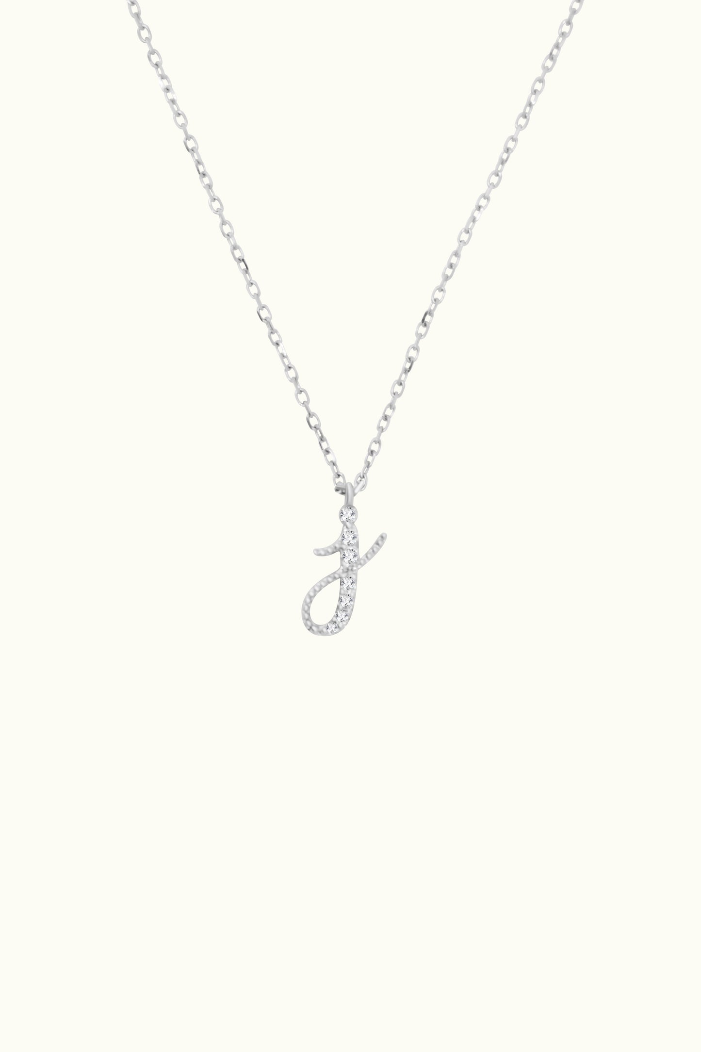 Avery Diamond Initial Necklace (Small)