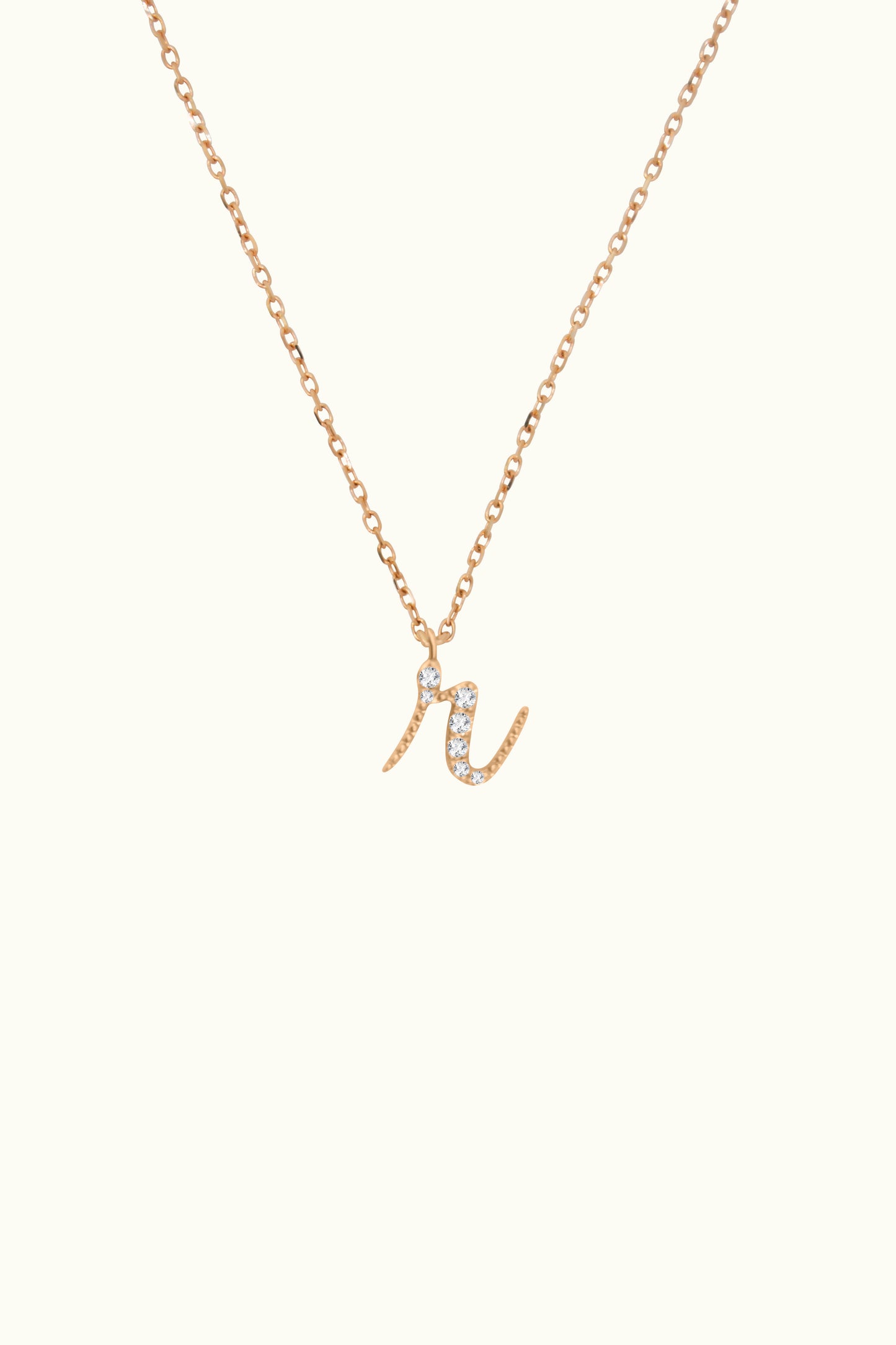 Avery Diamond Initial Necklace (Small)