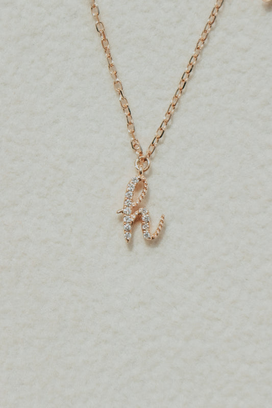 Étui Charms Necklace - The Avery Diamond Mini Initial Charm