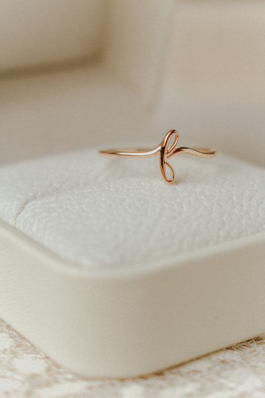 Avery Gold Initial Ring
