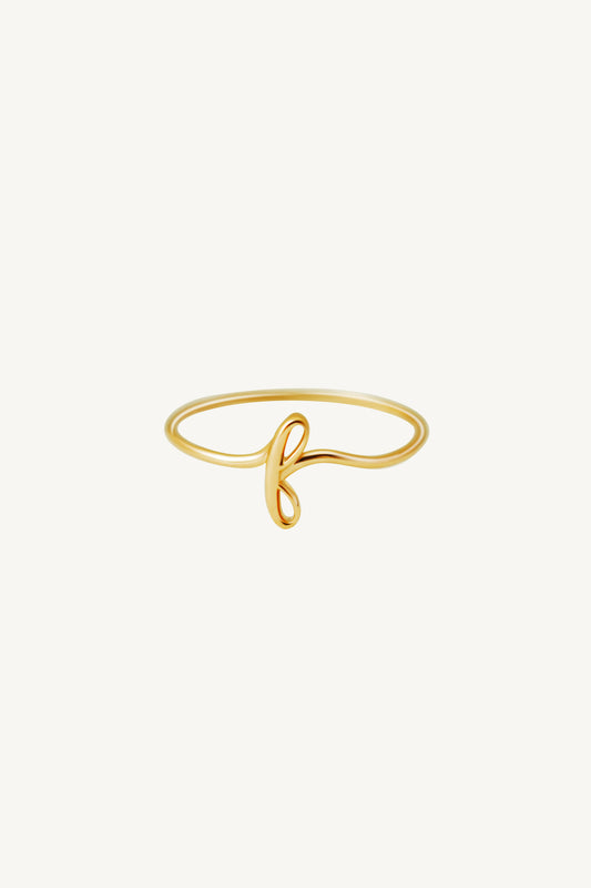 Avery Gold Initial Ring