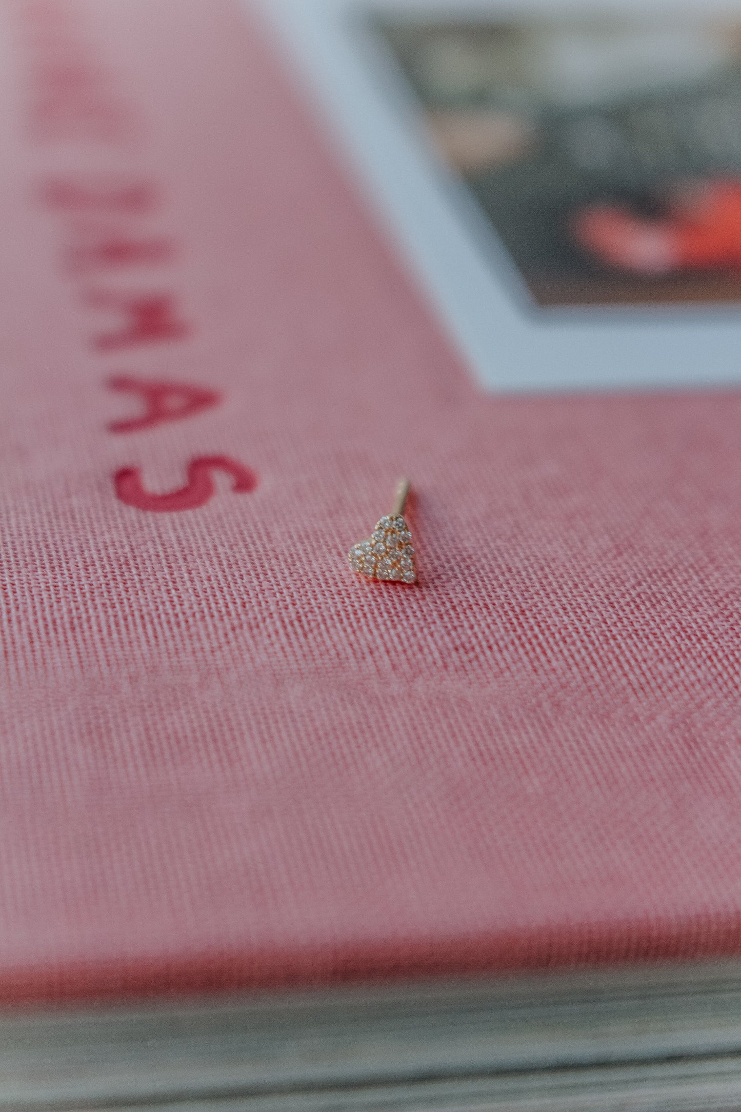 The Mini Diamond Heart Stud