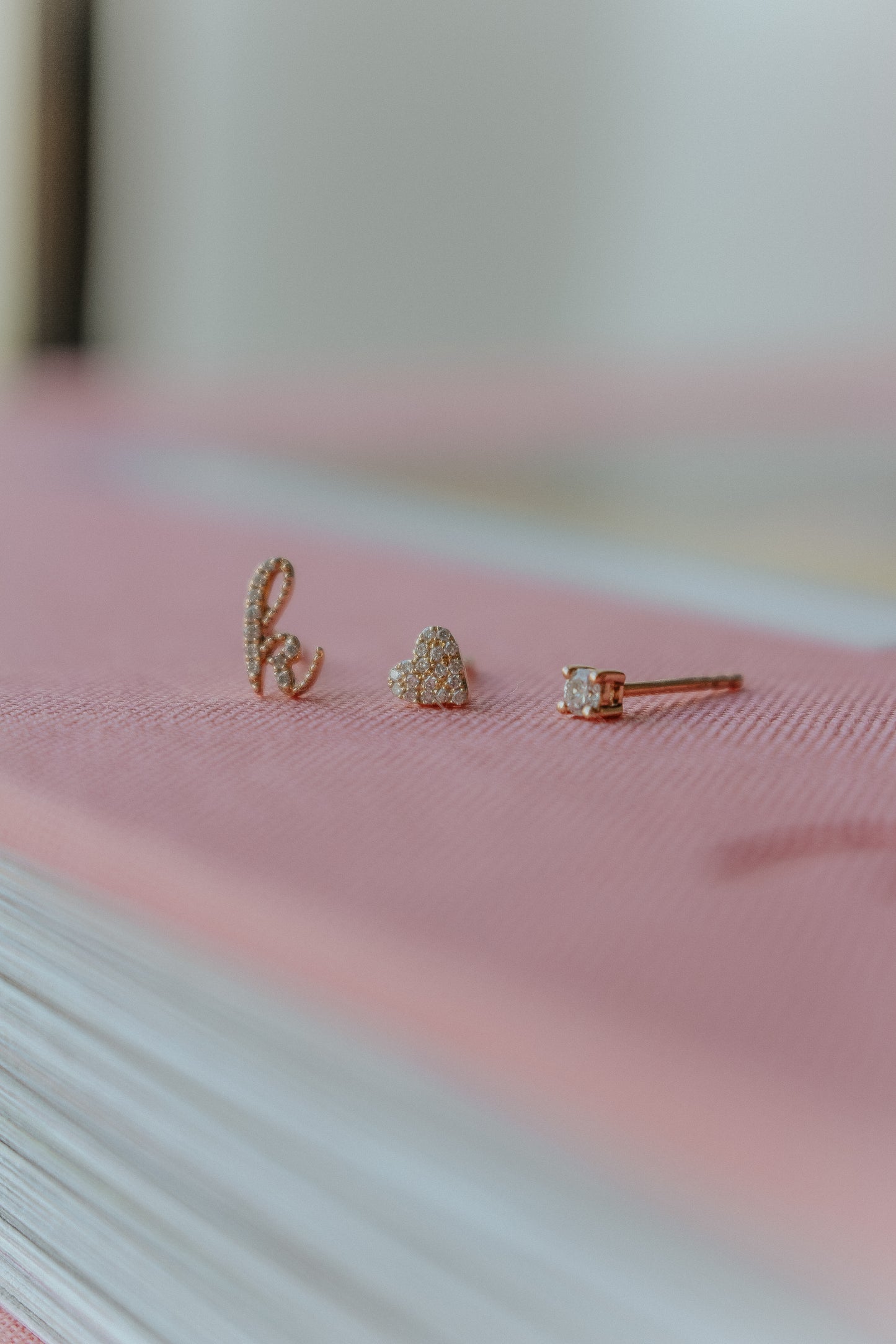 The Mini Diamond Heart Stud