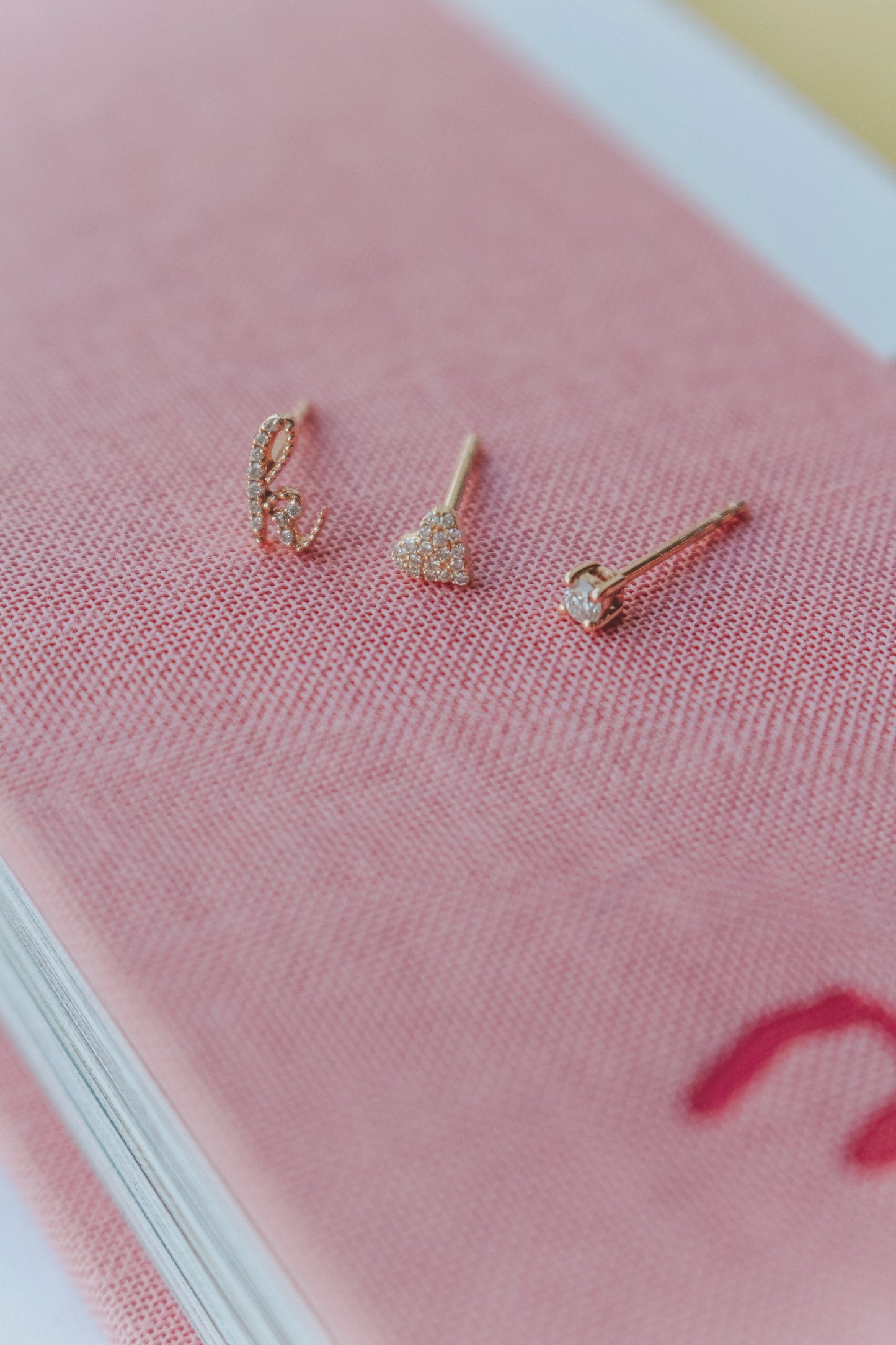 The Mini Diamond Heart Stud