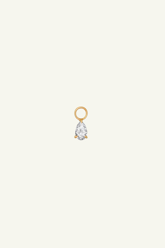 Étui Charm Huggie - The Tear Drop Diamond Charm