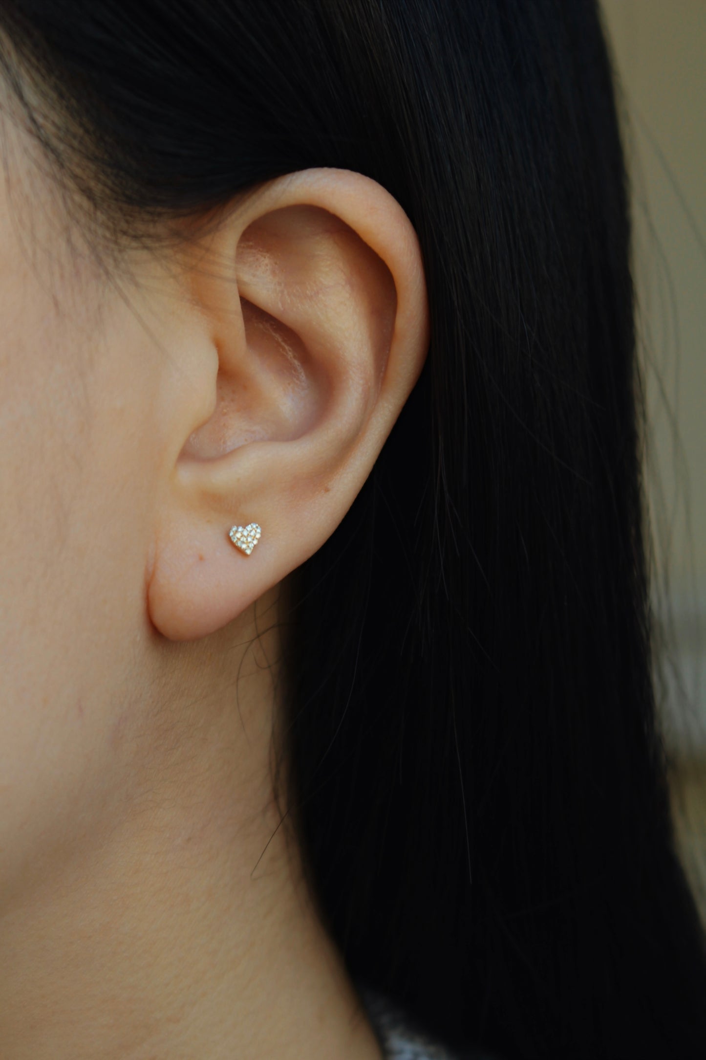The Diamond Heart Stud