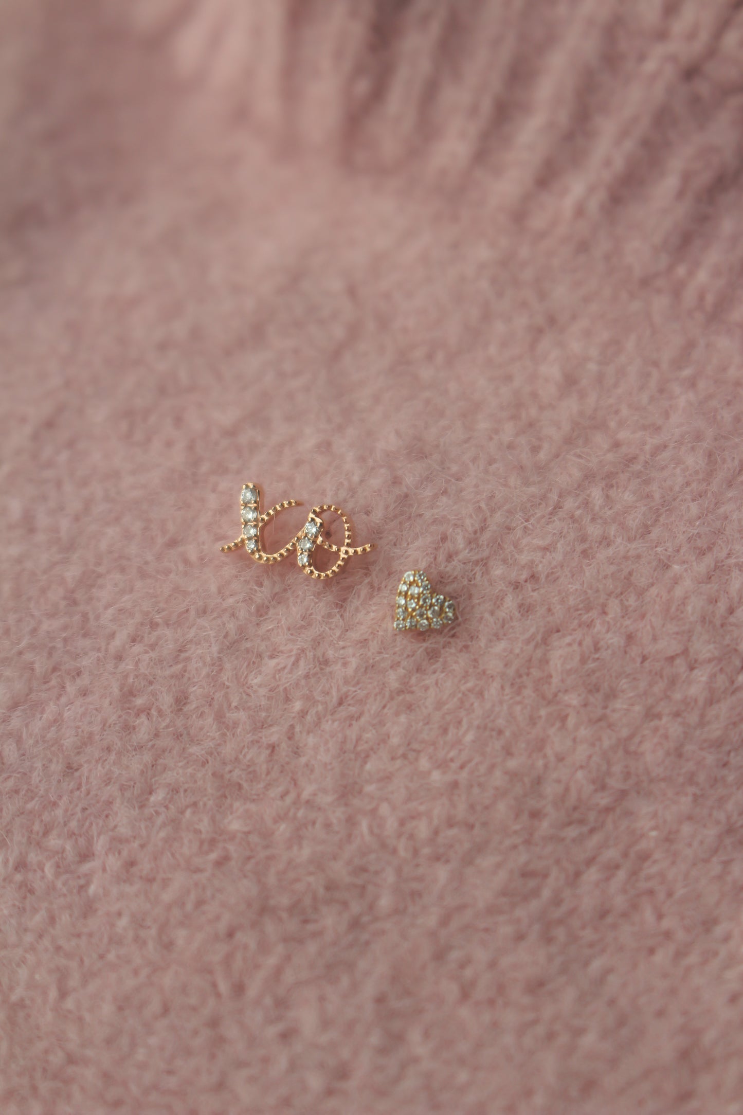 Two Letter Diamond Initial Earring