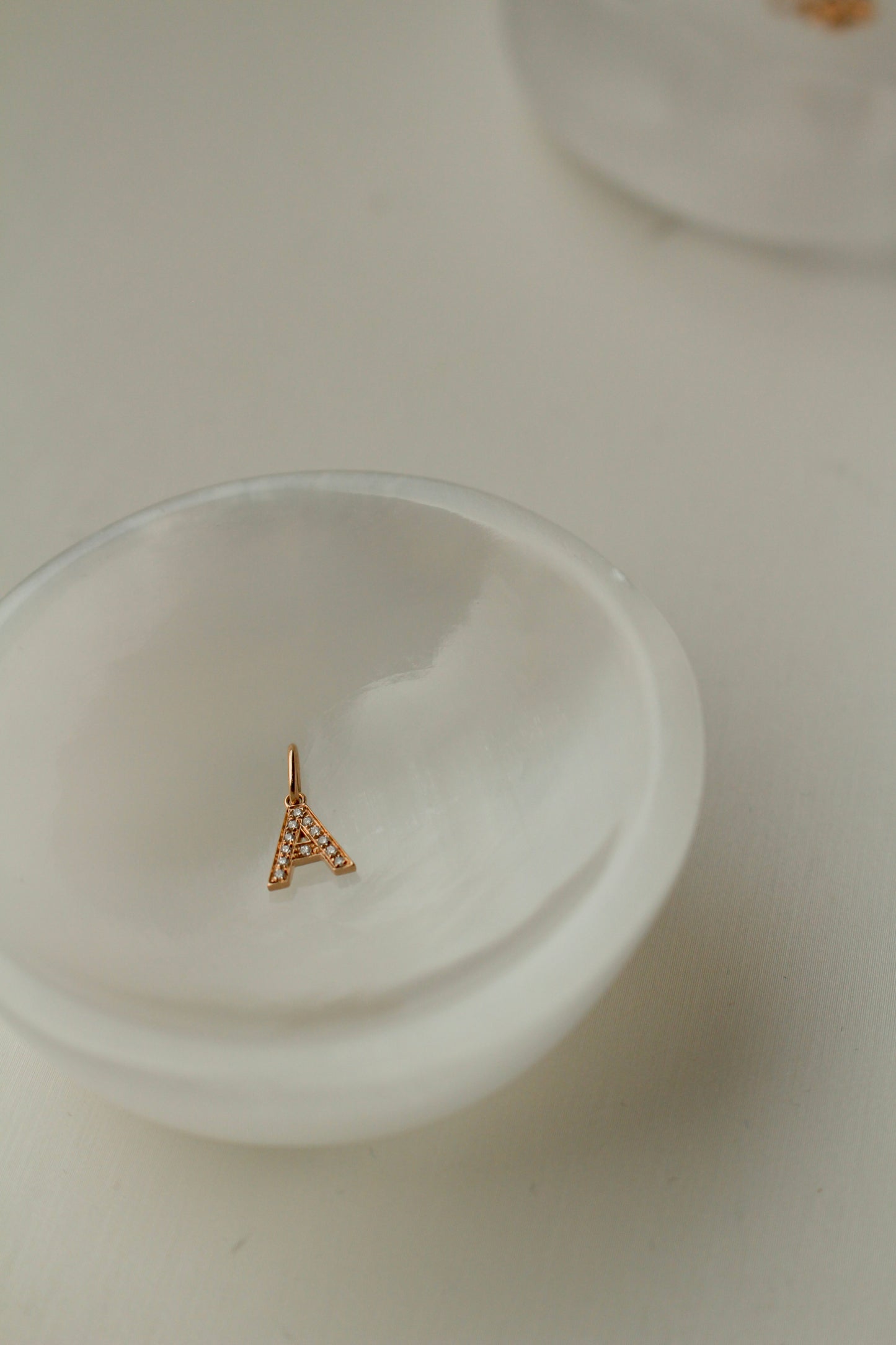 Diamond Block Letter Pendant