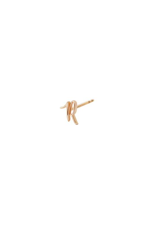 Audrey Gold Initial Earring