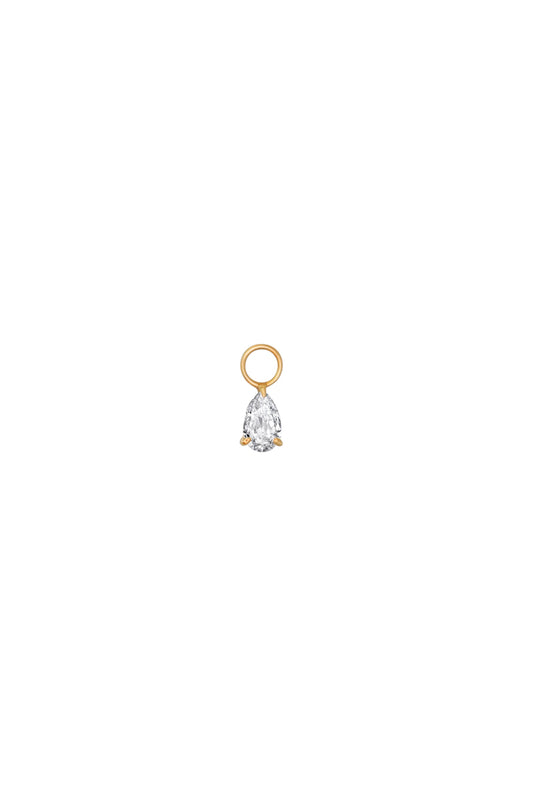 Étui Charm Huggie - The Tear Drop Diamond Charm