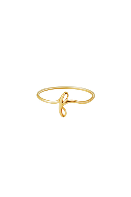 Avery Gold Initial Ring