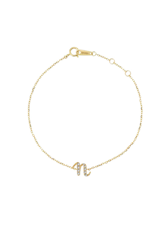 Avery Diamond Initial Bracelet