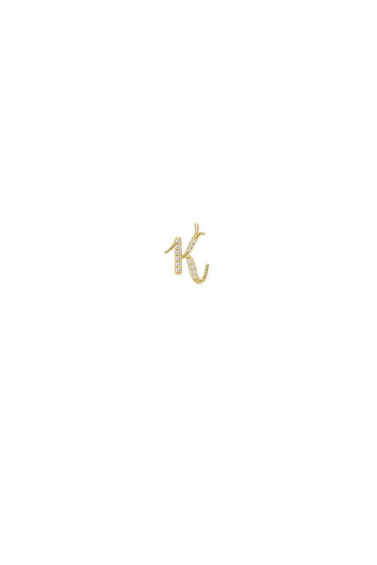 Étui Charms Necklace - The Audrey Diamond Initial Charm